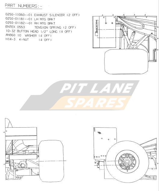 EXHAUST SILENCER KIT Diagram